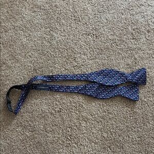 Craft Blue Patterned Bow Tie